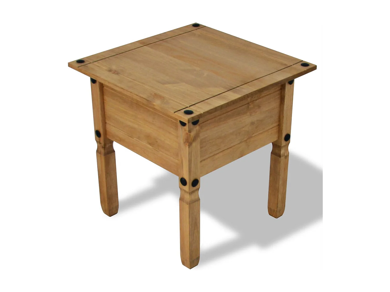 Bijzettafel Mexicaans grenenhout Corona-stijl 53,5x53,5x55 cm