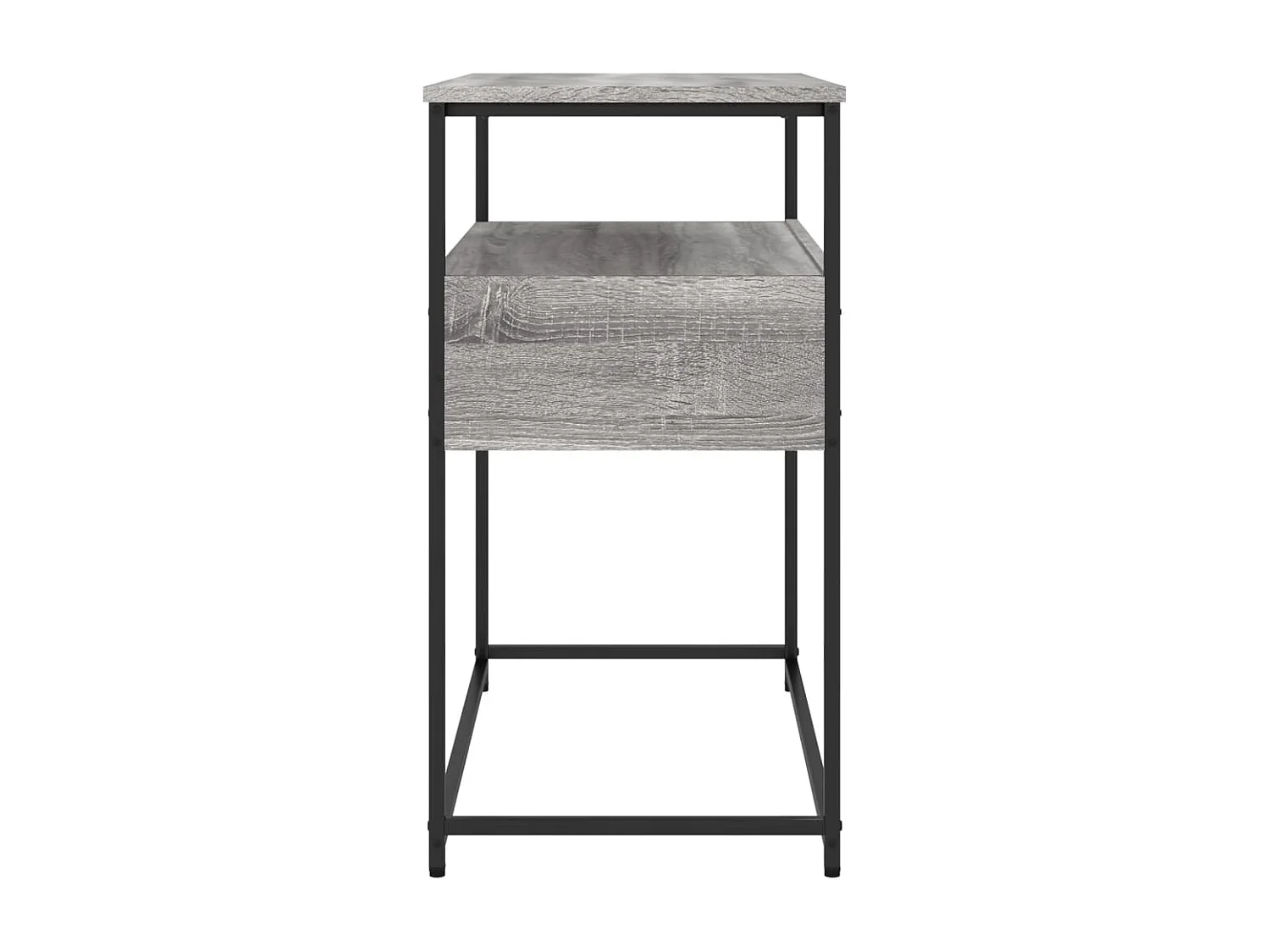 Mesa consola madera de ingeniería gris Sonoma 75x40x75 cm