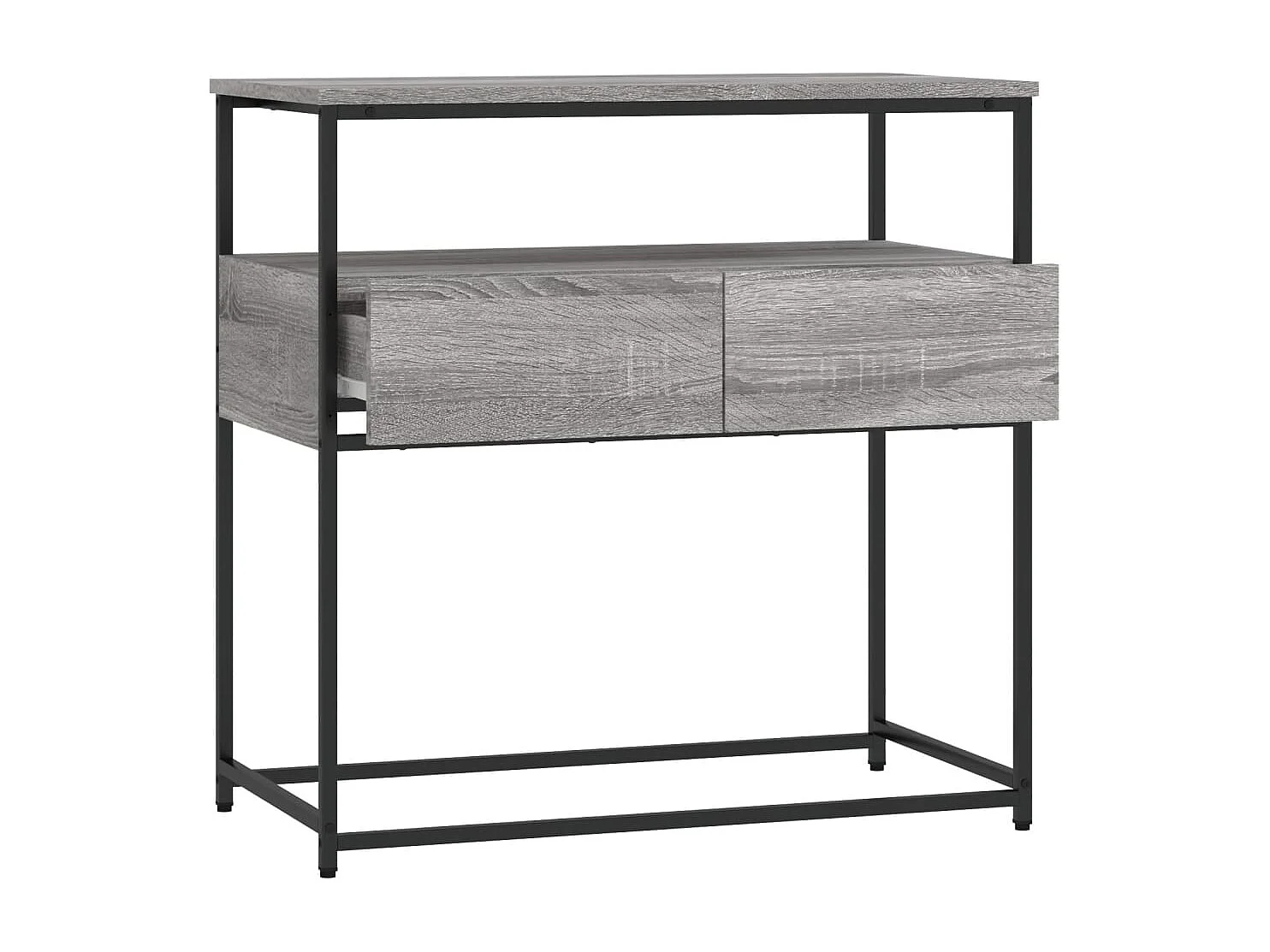 Wandtafel 75x40x75 cm bewerkt hout grijs sonoma eikenkleurig