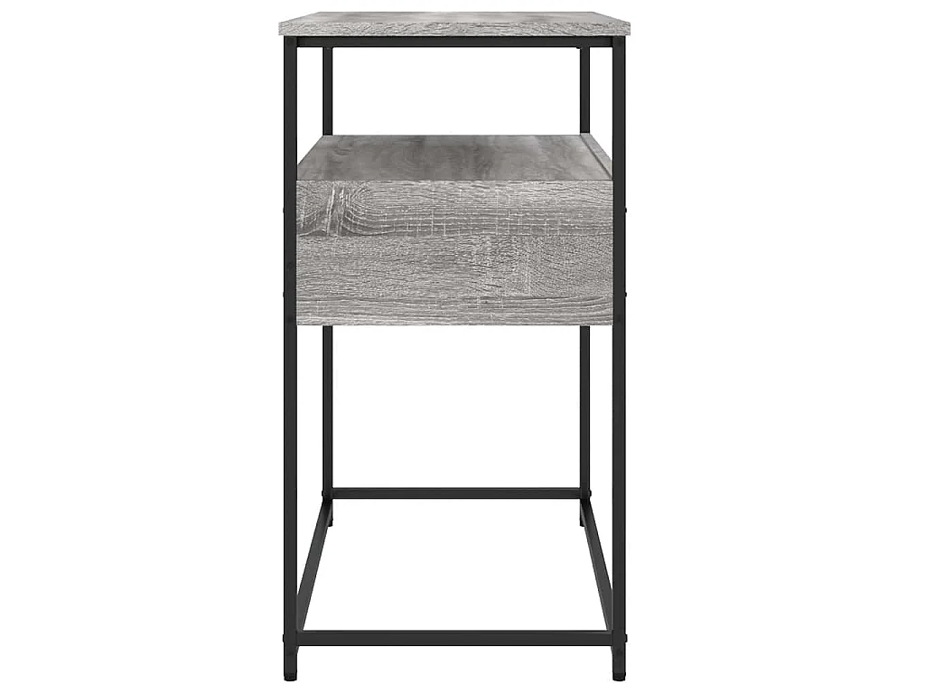 Mesa consola 75x40x75 cm derivados de madeira cinzento sonoma
