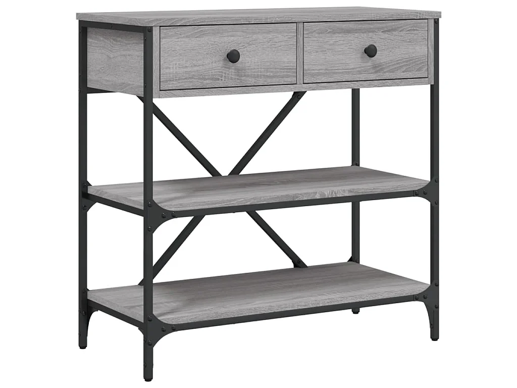 Konsolentisch Grau Sonoma 75x34,5x75 cm Holzwerkstoff
