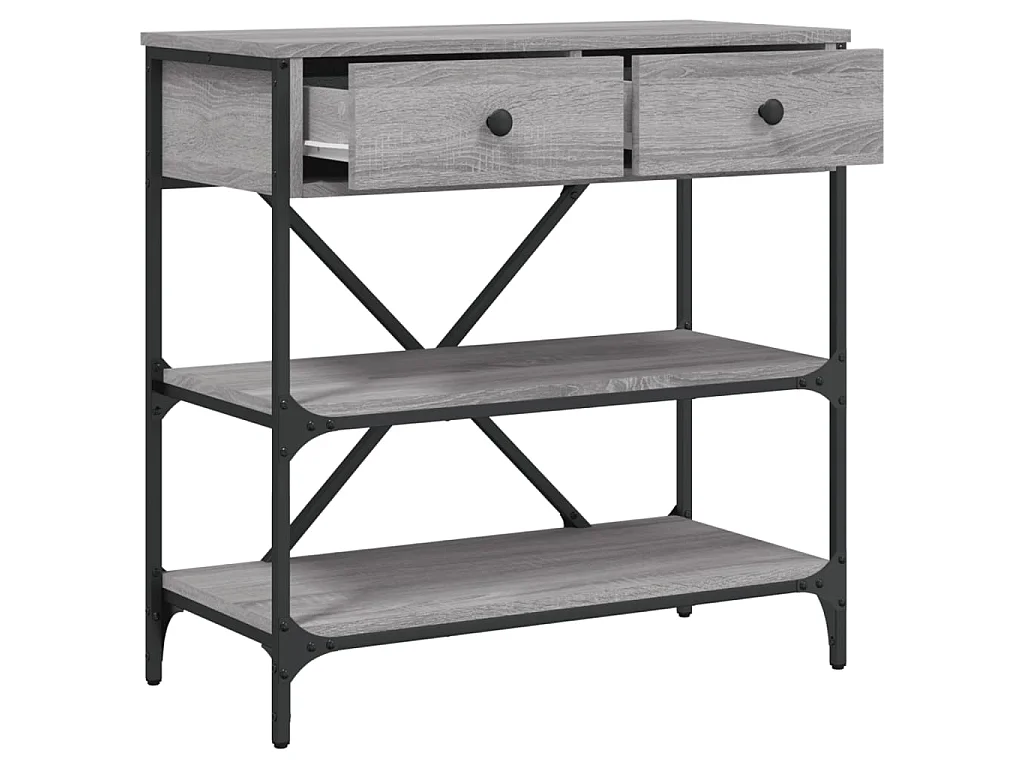 Konsolentisch Grau Sonoma 75x34,5x75 cm Holzwerkstoff