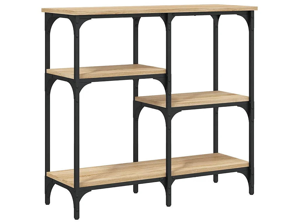 Table console Chêne Sonoma 80x29x75 cm Bois d'ingénierie