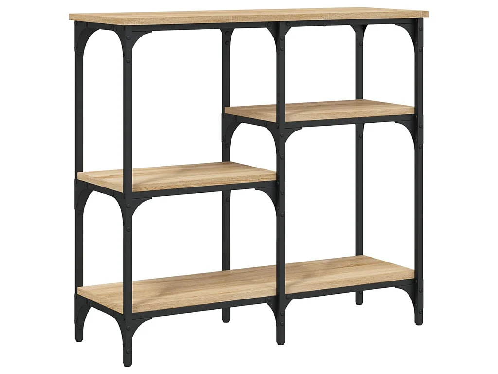 Table console Chêne Sonoma 80x29x75 cm Bois d'ingénierie