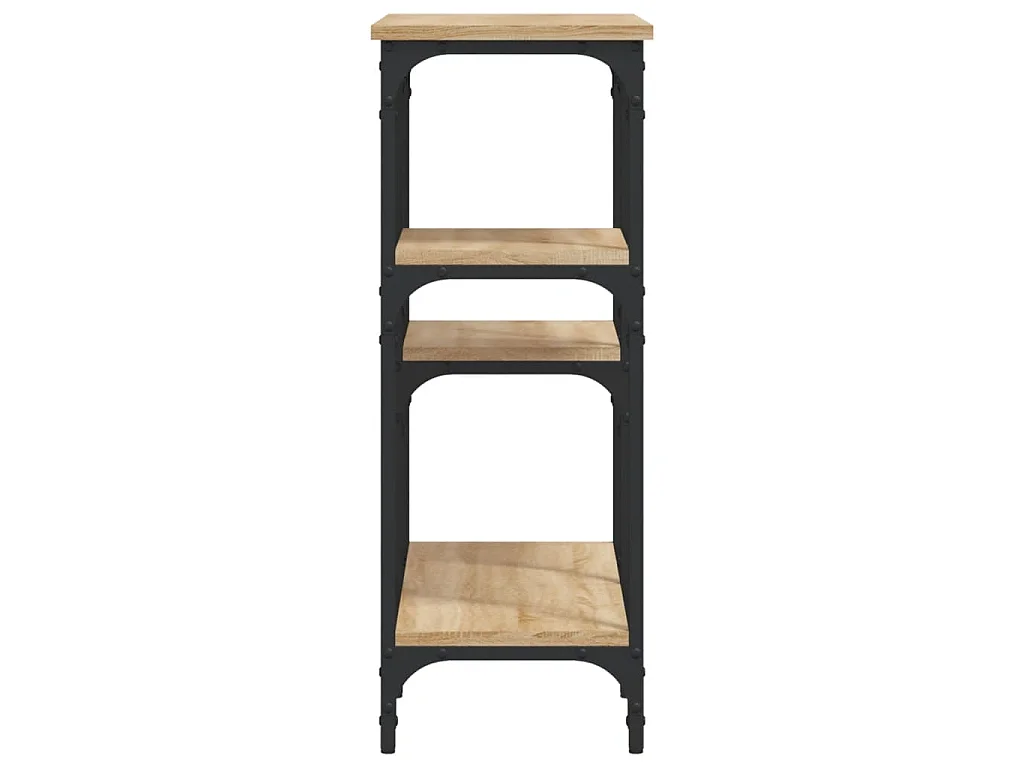 Table console Chêne Sonoma 80x29x75 cm Bois d'ingénierie