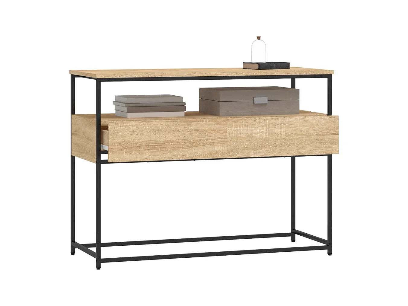 Mesa consola madera de ingeniería roble Sonoma 100x40x75 cm