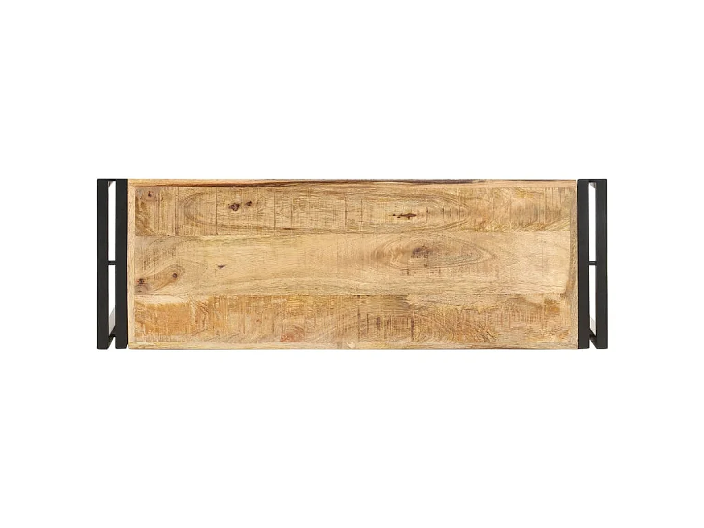 Konsolentisch 90x30x75 cm Raues Mangoholz