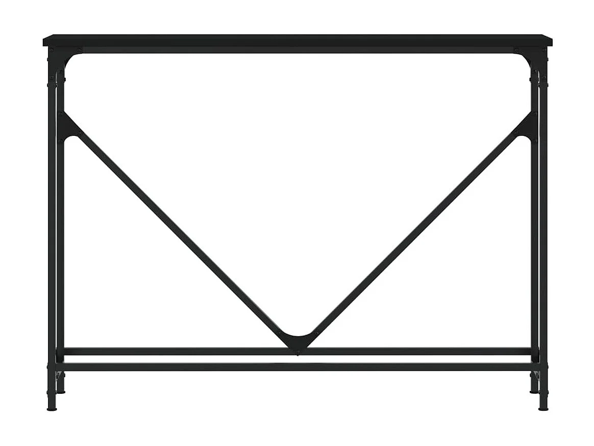 Konsolentisch Schwarz 102x22,5x75 cm Holzwerkstoff