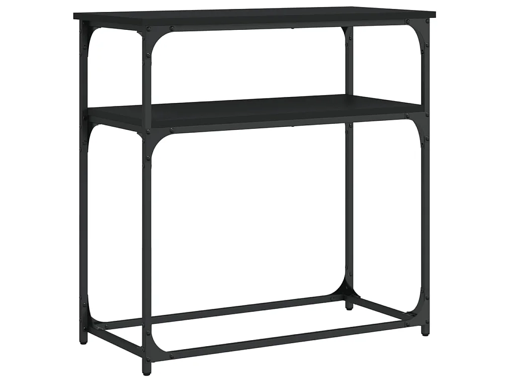 Konsolentisch Schwarz 75x35,5x75 cm Holzwerkstoff