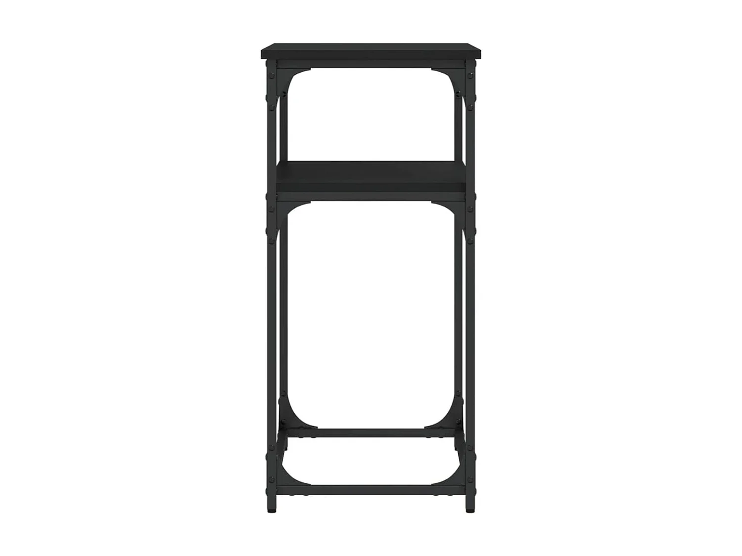 Konsolentisch Schwarz 75x35,5x75 cm Holzwerkstoff