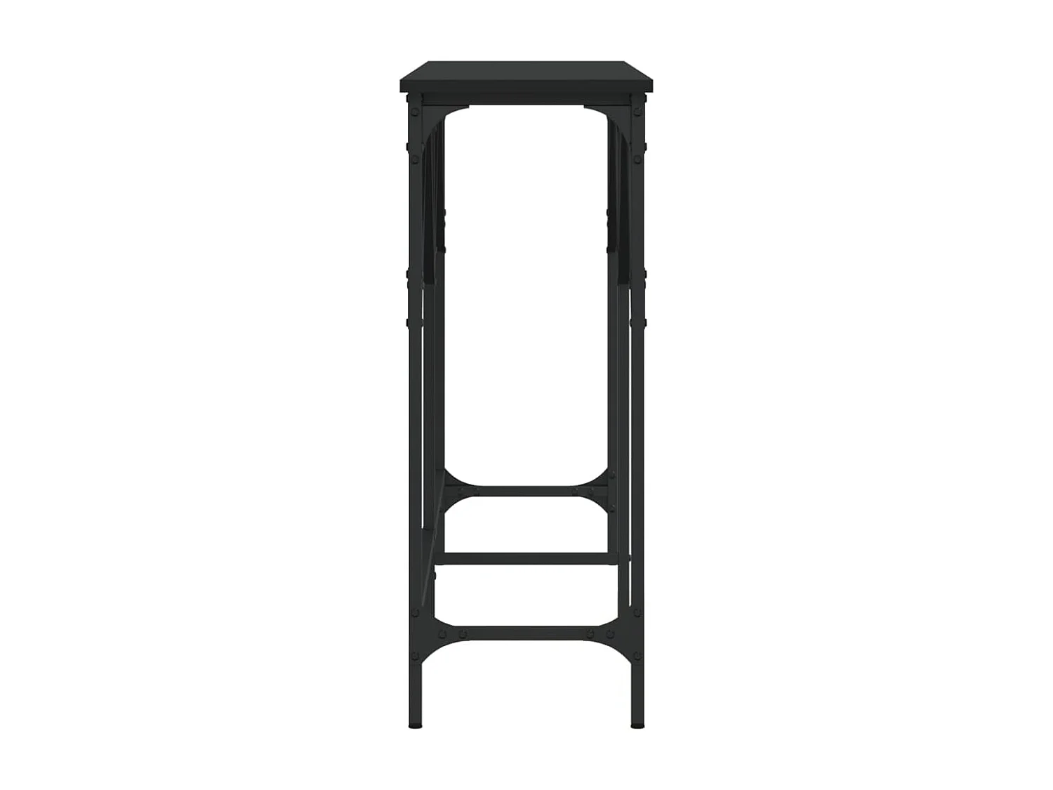 Konsolentisch Schwarz 140x29x75 cm Holzwerkstoff