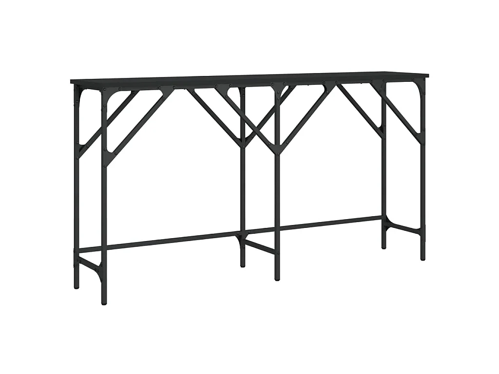 Konsolentisch Schwarz 140x29x75 cm Holzwerkstoff