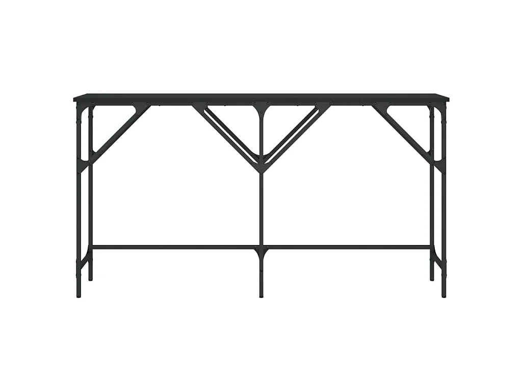 Konsolentisch Schwarz 140x29x75 cm Holzwerkstoff