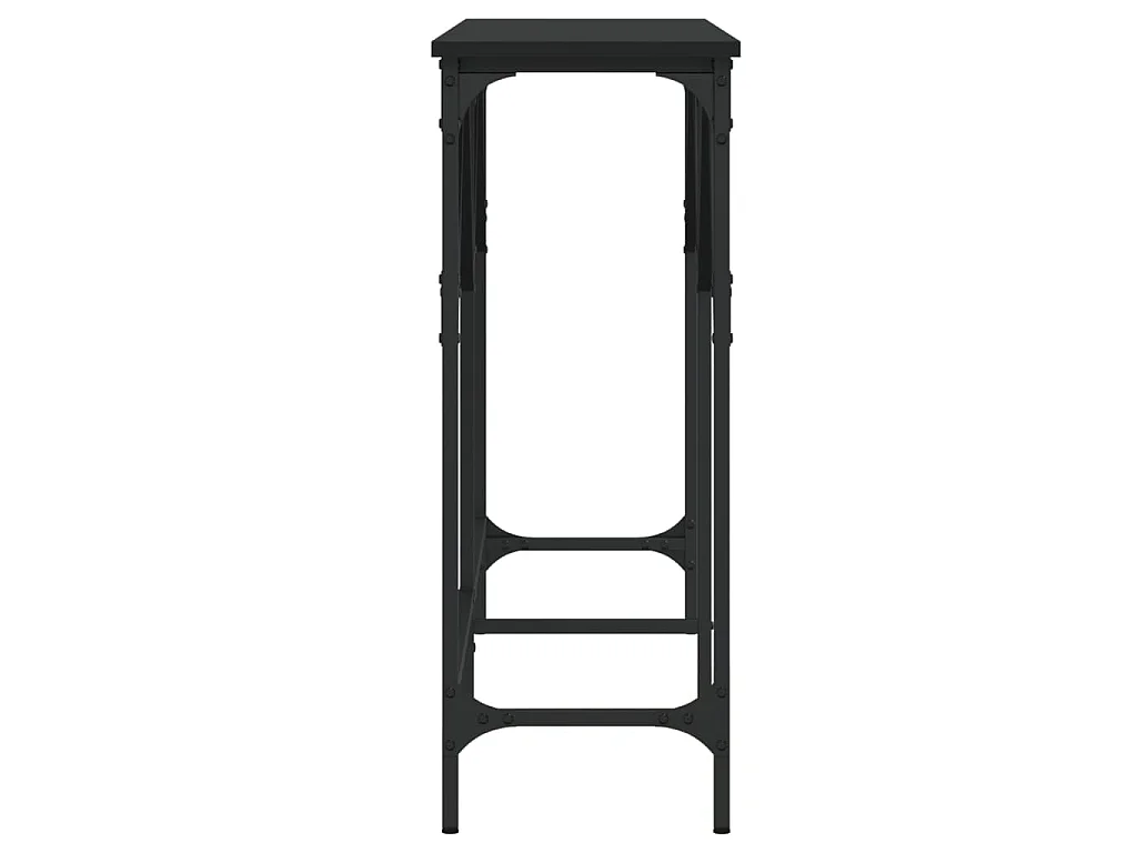 Konsolentisch Schwarz 140x29x75 cm Holzwerkstoff