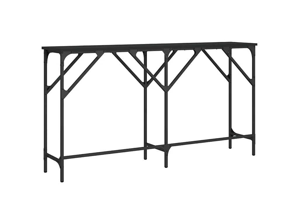 Konsolentisch Schwarz 140x29x75 cm Holzwerkstoff
