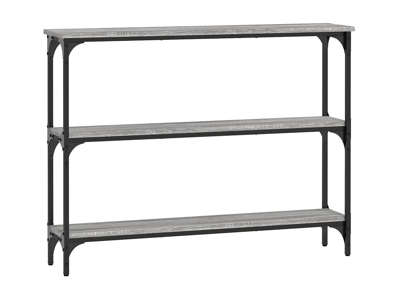 Wandtafel 100x22,5x75 cm bewerkt hout grijs sonoma eikenkleurig