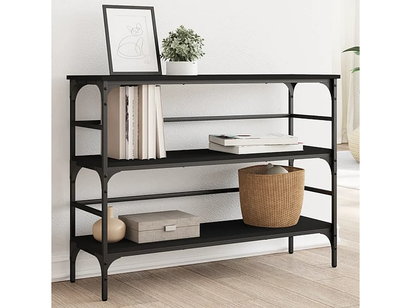 Konsolentisch Schwarz 100x32x75 cm Holzwerkstoff