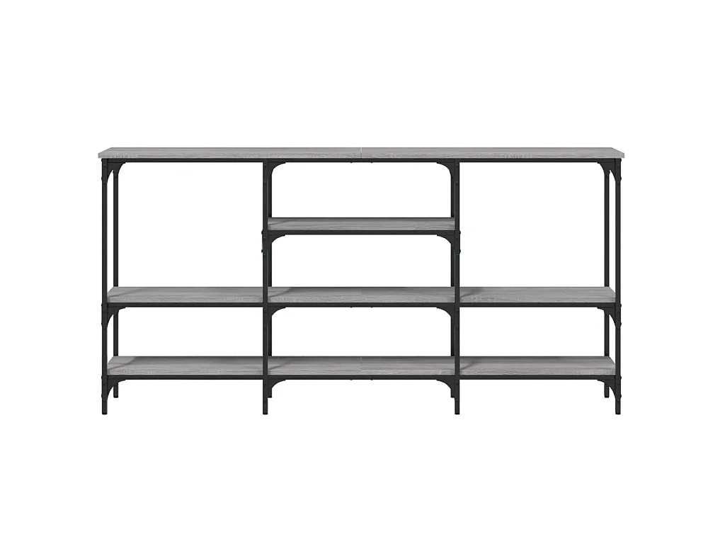 Tavolo Consolle Grigio Sonoma 160x29x80 cm in Legno Multistrato
