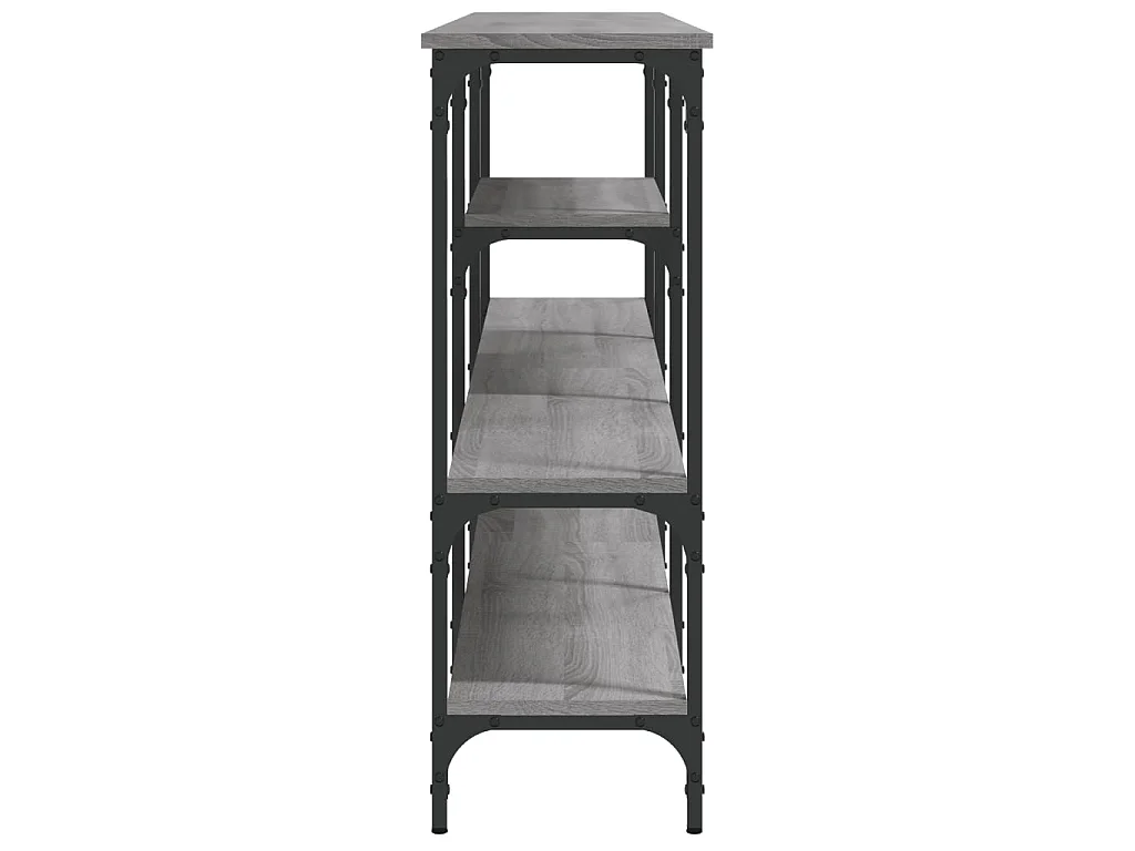 Tavolo Consolle Grigio Sonoma 160x29x80 cm in Legno Multistrato