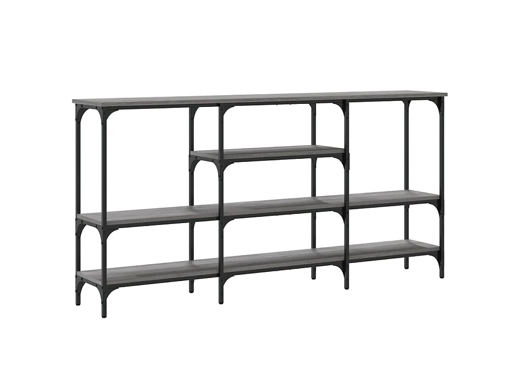 Tavolo Consolle Grigio Sonoma 160x29x80 cm in Legno Multistrato