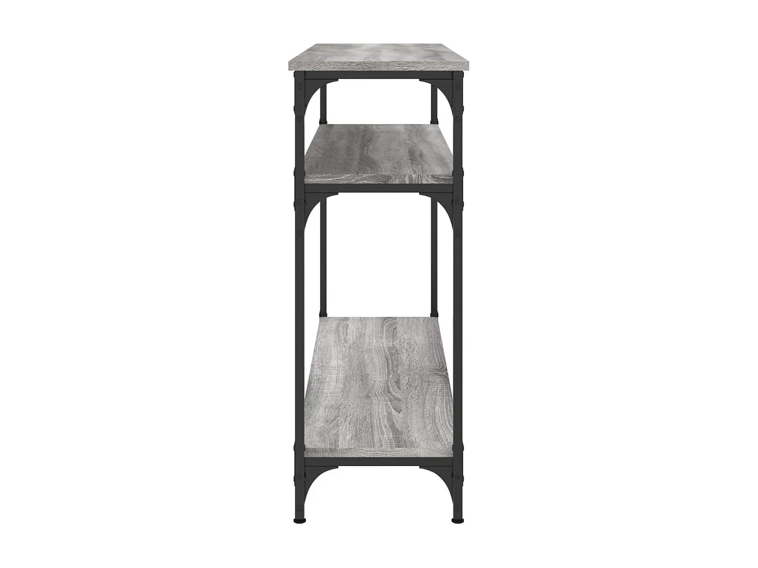 Mesa consola madera de ingeniería gris Sonoma 100x29x75 cm