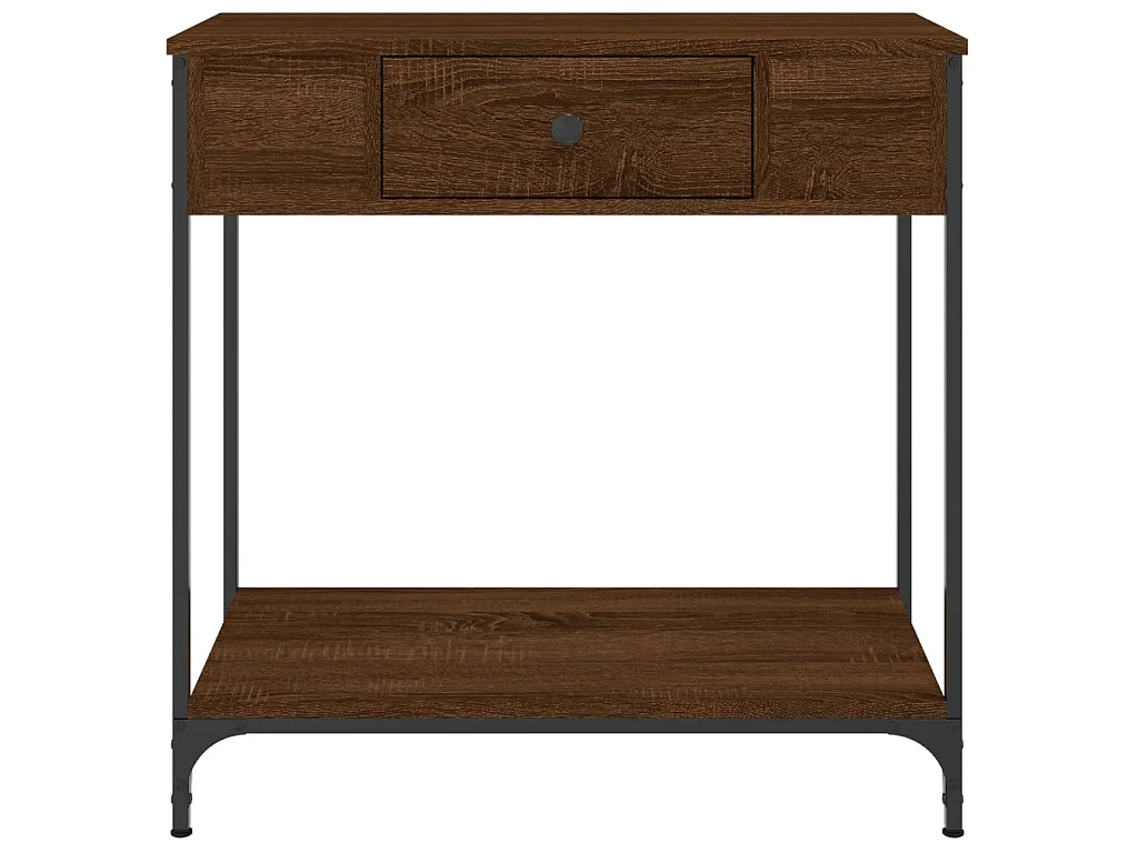 Wandtafel 75x34,5x75 cm bewerkt hout bruin eikenkleur