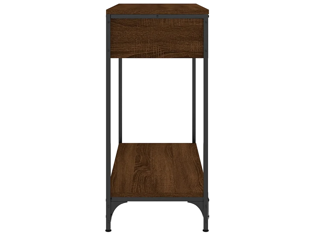 Wandtafel 75x34,5x75 cm bewerkt hout bruin eikenkleur