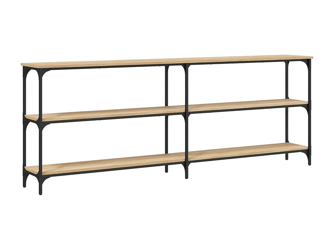 Mesa consola madera de ingeniería roble Sonoma 200x29x75 cm