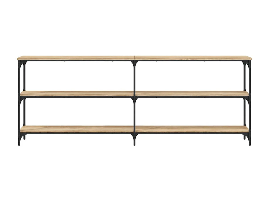 Mesa consola madera de ingeniería roble Sonoma 200x29x75 cm