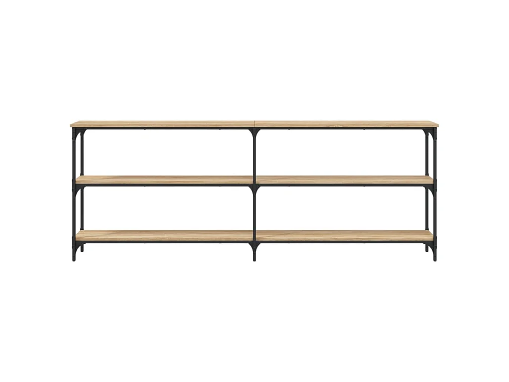 Tavolo Consolle Rovere Sonoma 200x29x75 cm Legno Agglomerato