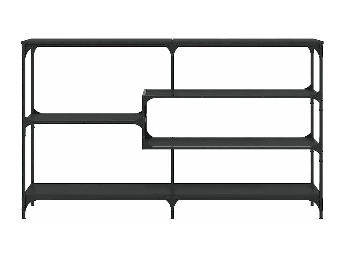 Mesa consola 160x32x95 cm derivados de madeira preto