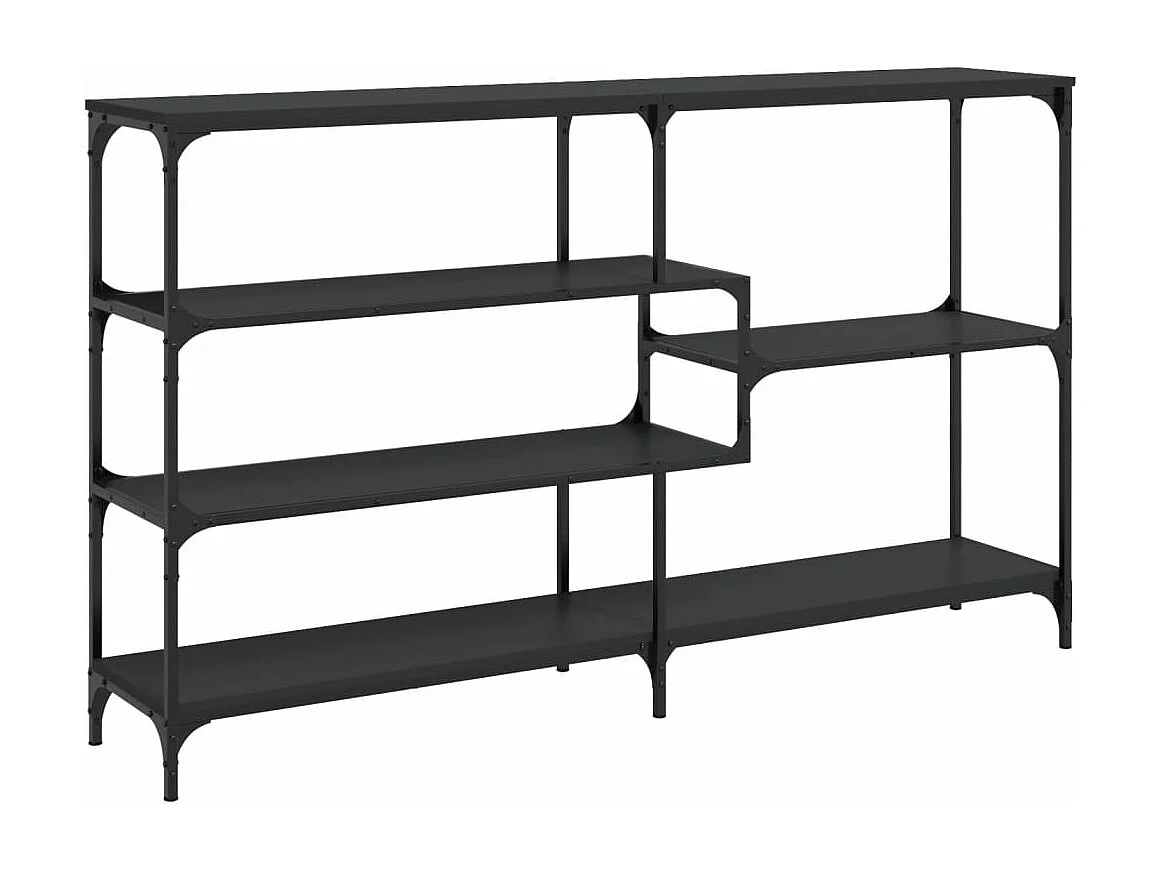 Mesa consola 160x32x95 cm derivados de madeira preto