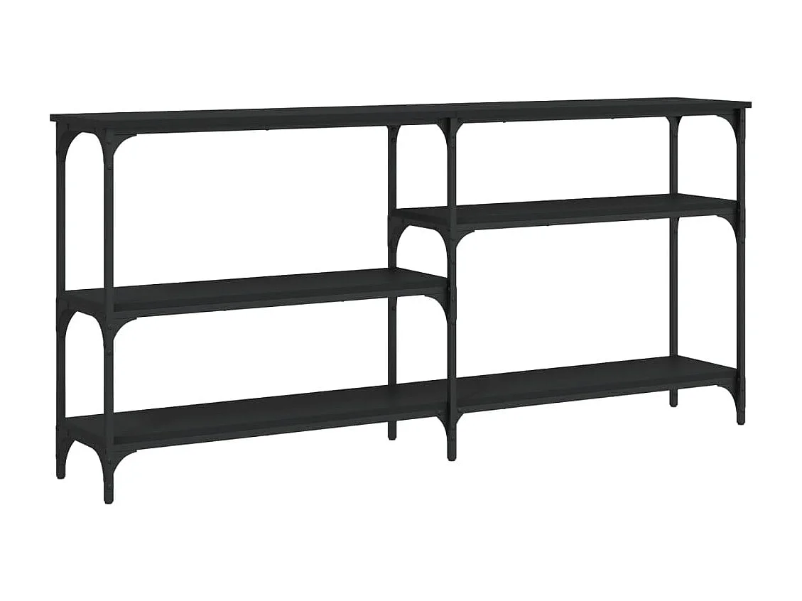 Mesa consola 160x29x75 cm derivados de madeira preto