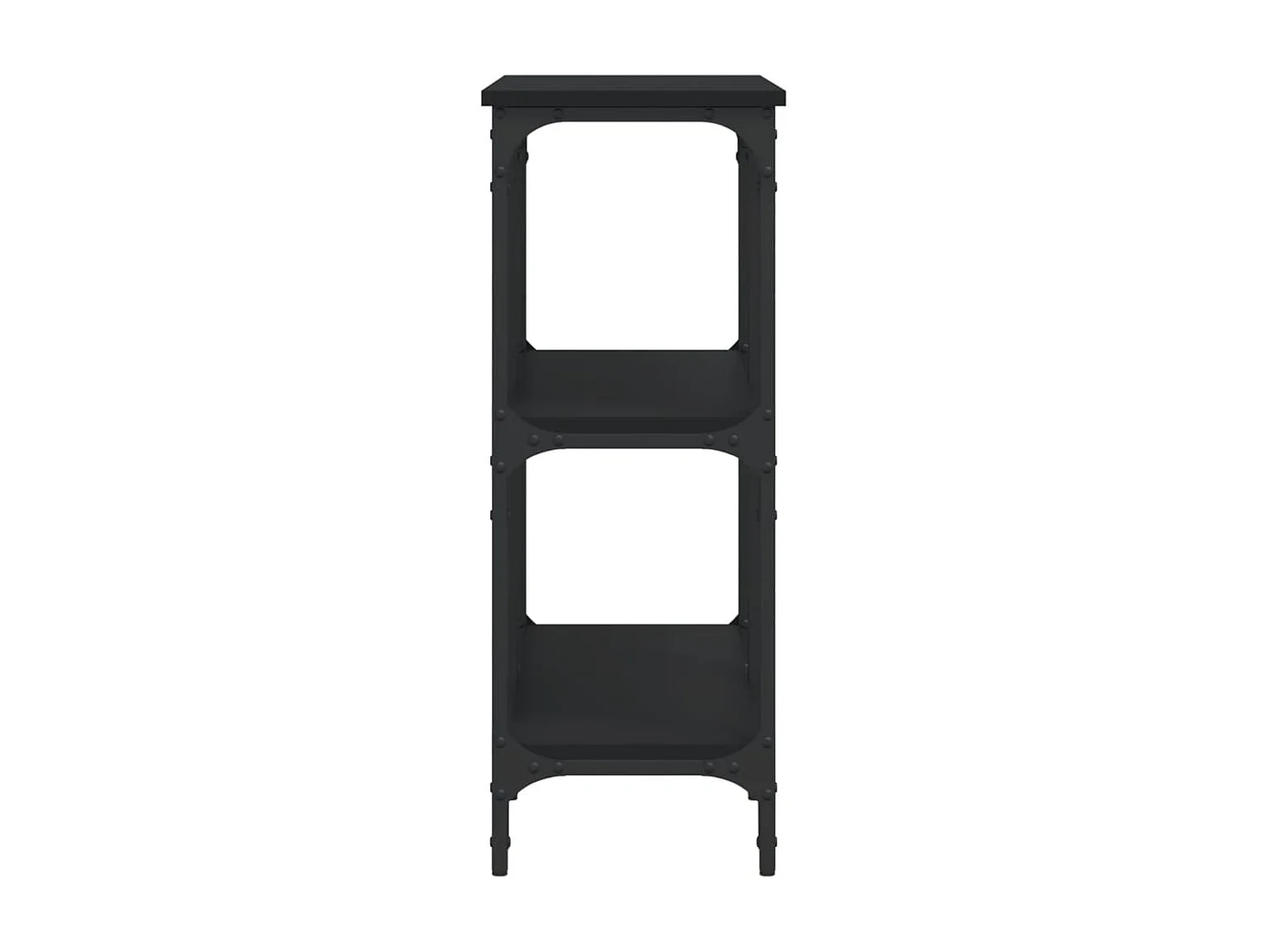 Table console noir 100x29x75 cm bois d'ingénierie