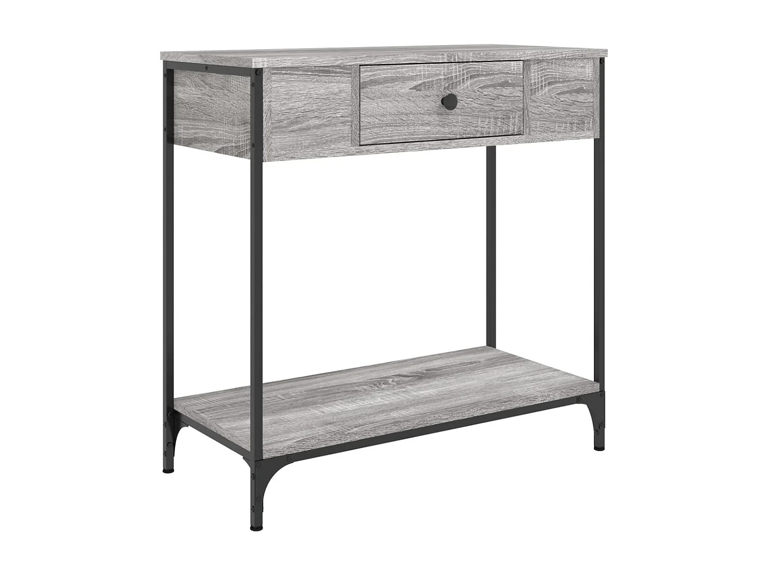 Mesa consola madera de ingeniería gris Sonoma 75x34,5x75 cm