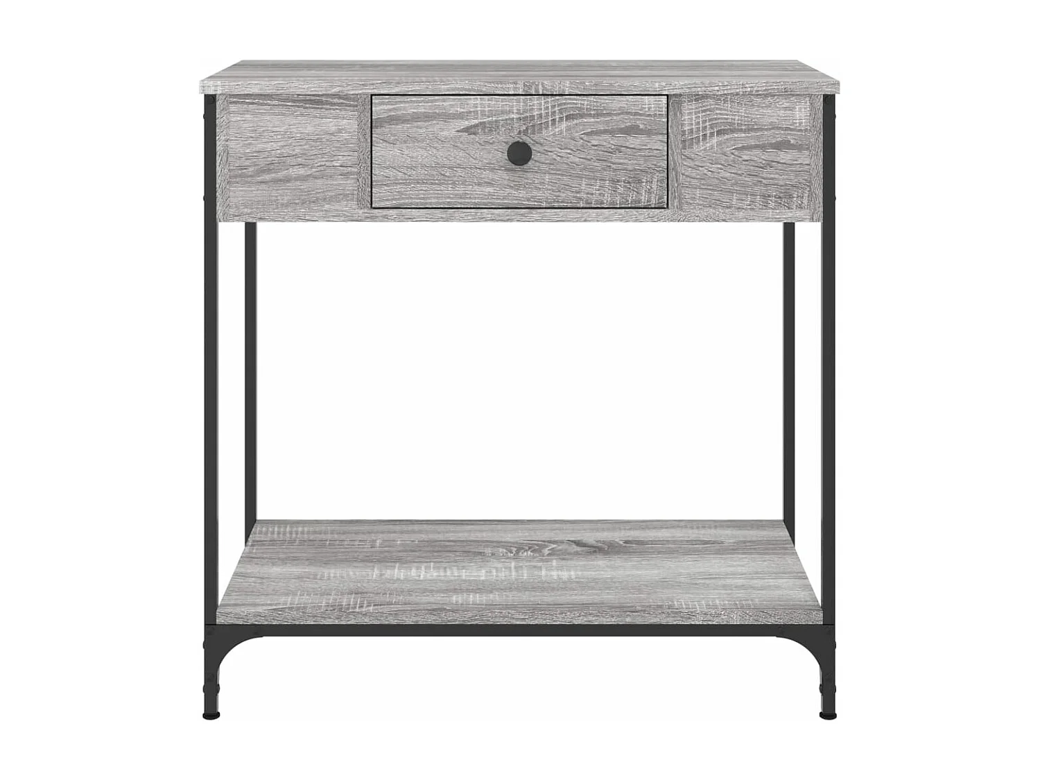 Mesa consola madera de ingeniería gris Sonoma 75x34,5x75 cm