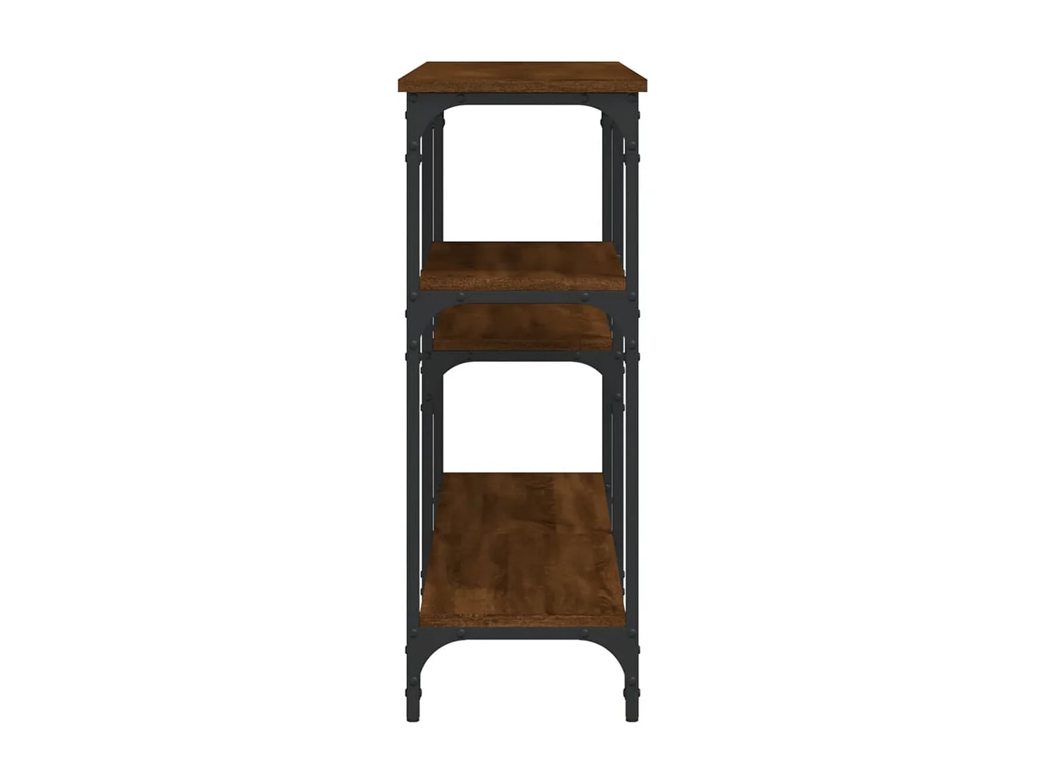 Table console chêne marron 160x29x75 cm Bois d'ingénierie