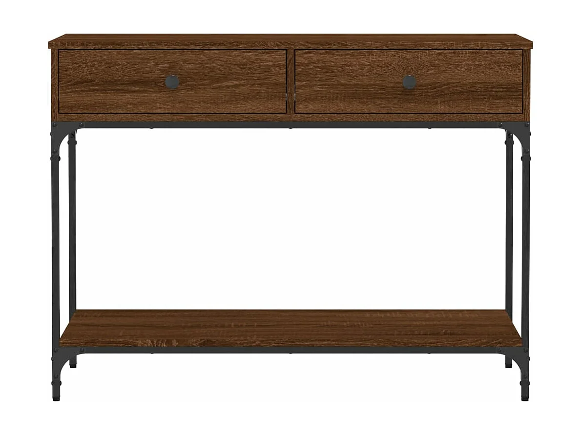 Konsolentisch Braun Eichen-Optik 100x34,5x75 cm Holzwerkstoff