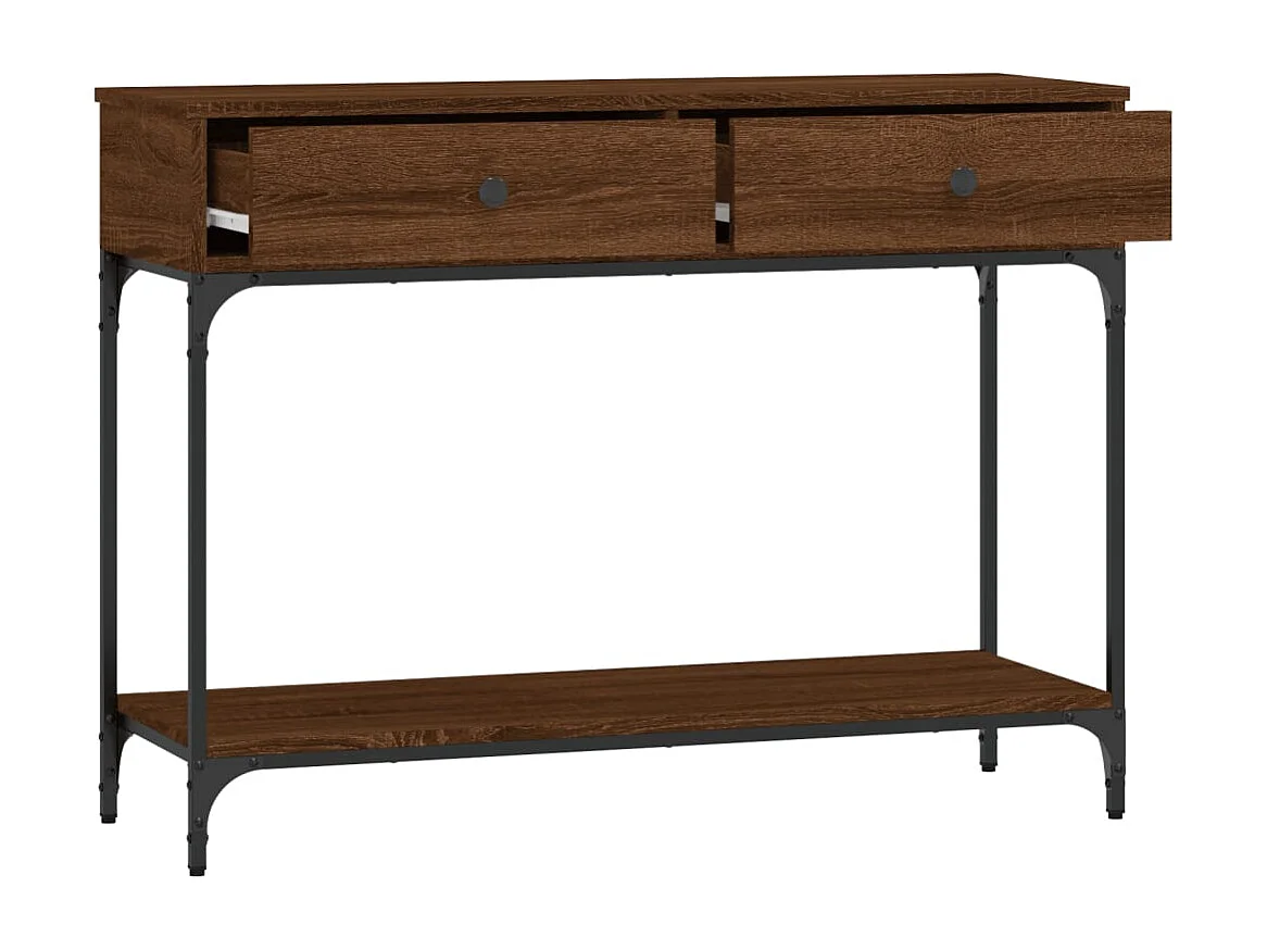 Konsolentisch Braun Eichen-Optik 100x34,5x75 cm Holzwerkstoff