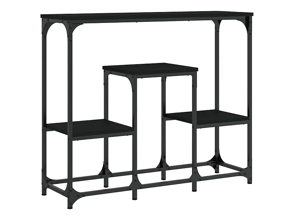 Mesa consola 89,5x28x76 cm derivados de madeira preto
