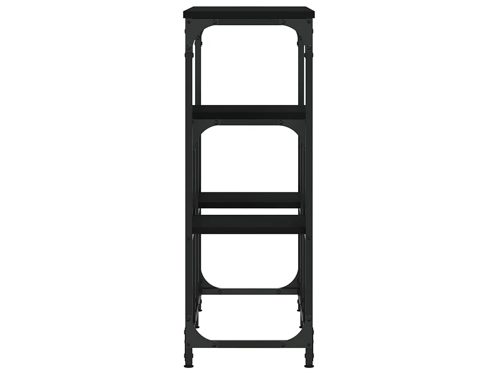 Mesa consola 89,5x28x76 cm derivados de madeira preto