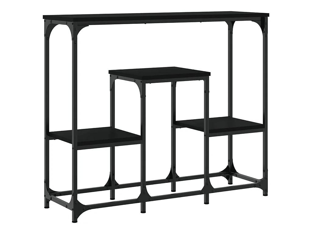 Mesa consola 89,5x28x76 cm derivados de madeira preto
