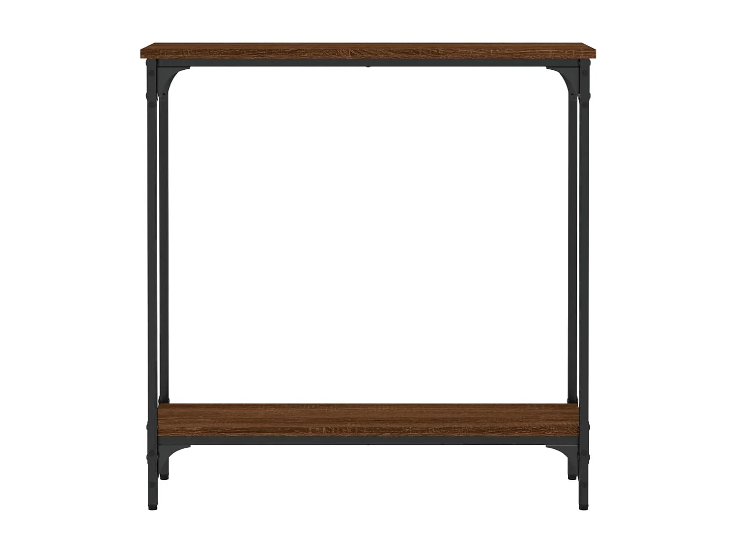 Table console chêne marron 75x22,5x75 cm bois d'ingénierie