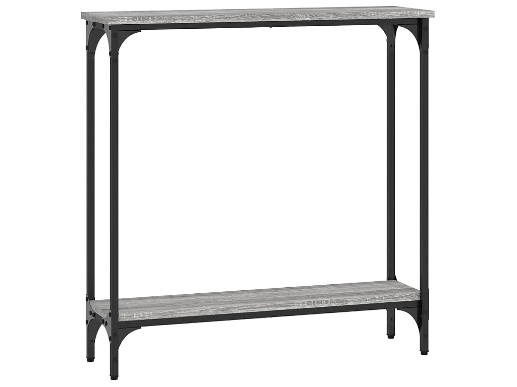 Table console sonoma gris 75x22,5x75 cm bois d'ingénierie