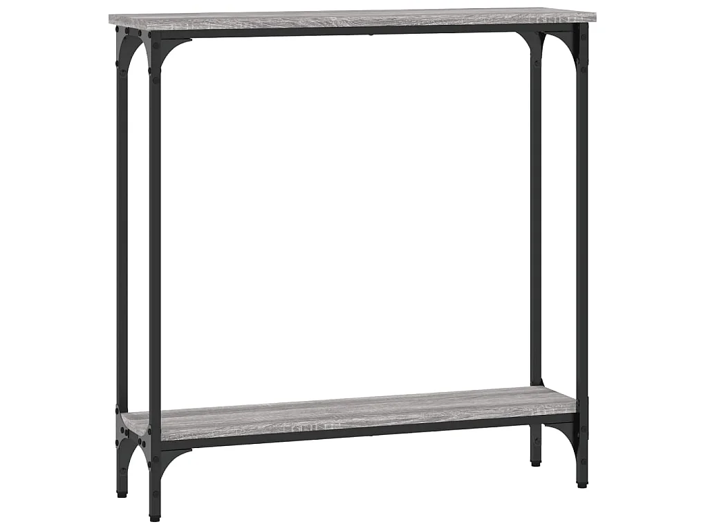 Table console sonoma gris 75x22,5x75 cm bois d'ingénierie