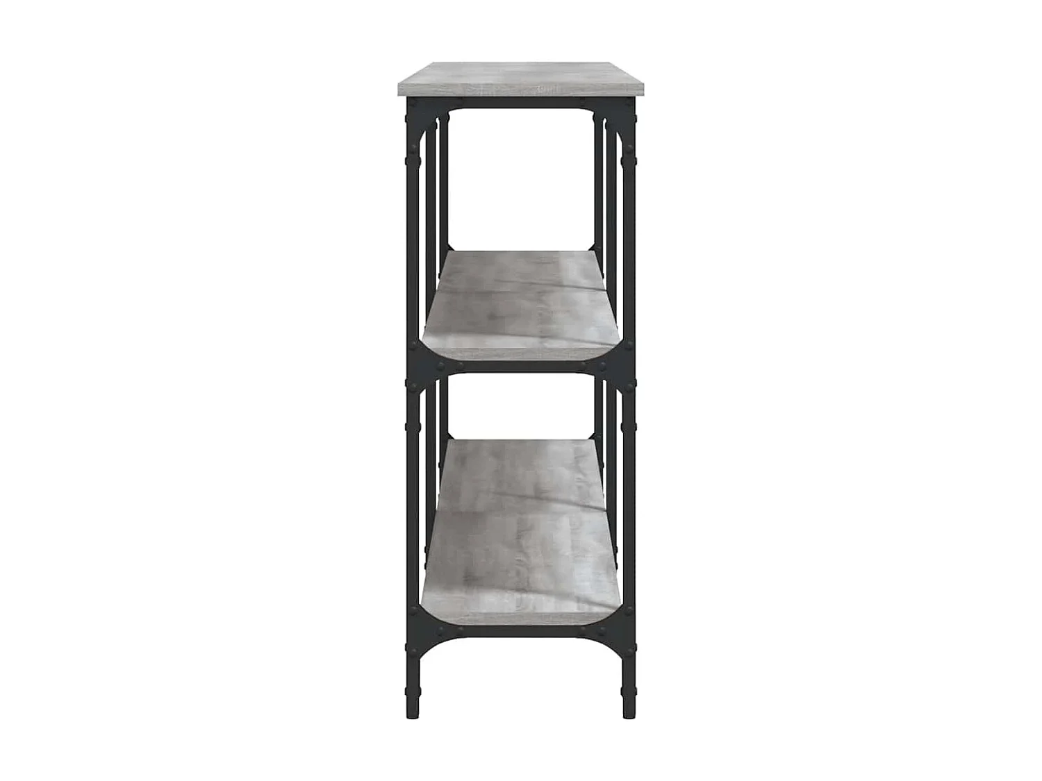 Tavolo Consolle Grigio Sonoma 200x29x75 cm in Legno Multistrato