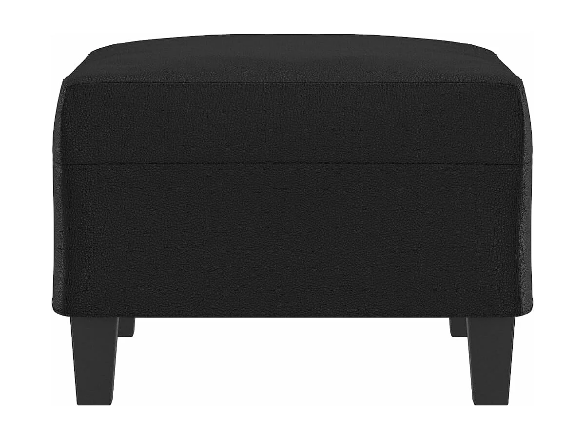 Repose-pied Noir 70x55x41 cm Similicuir