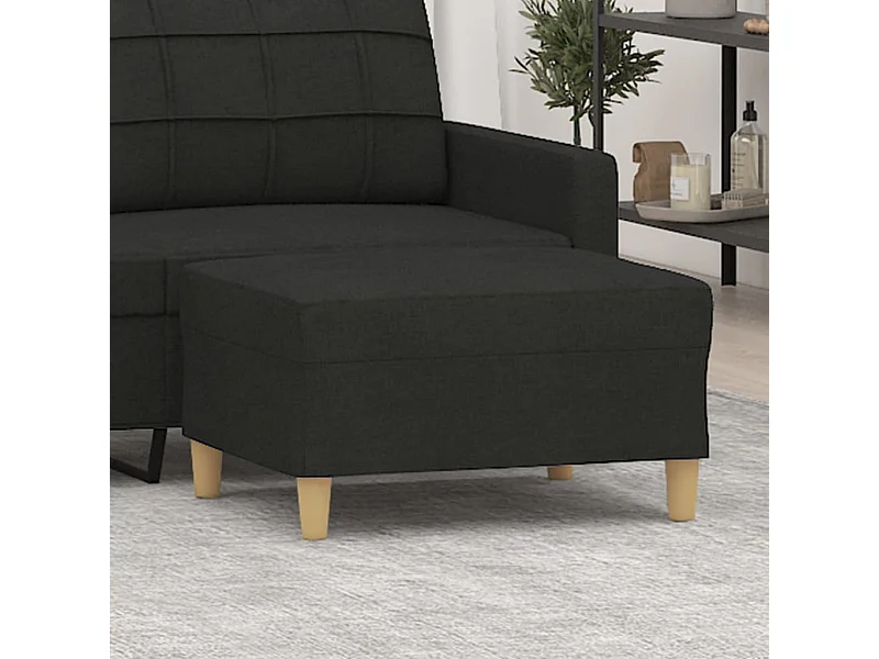 Fußhocker Schwarz 70x55x41 cm Stoff