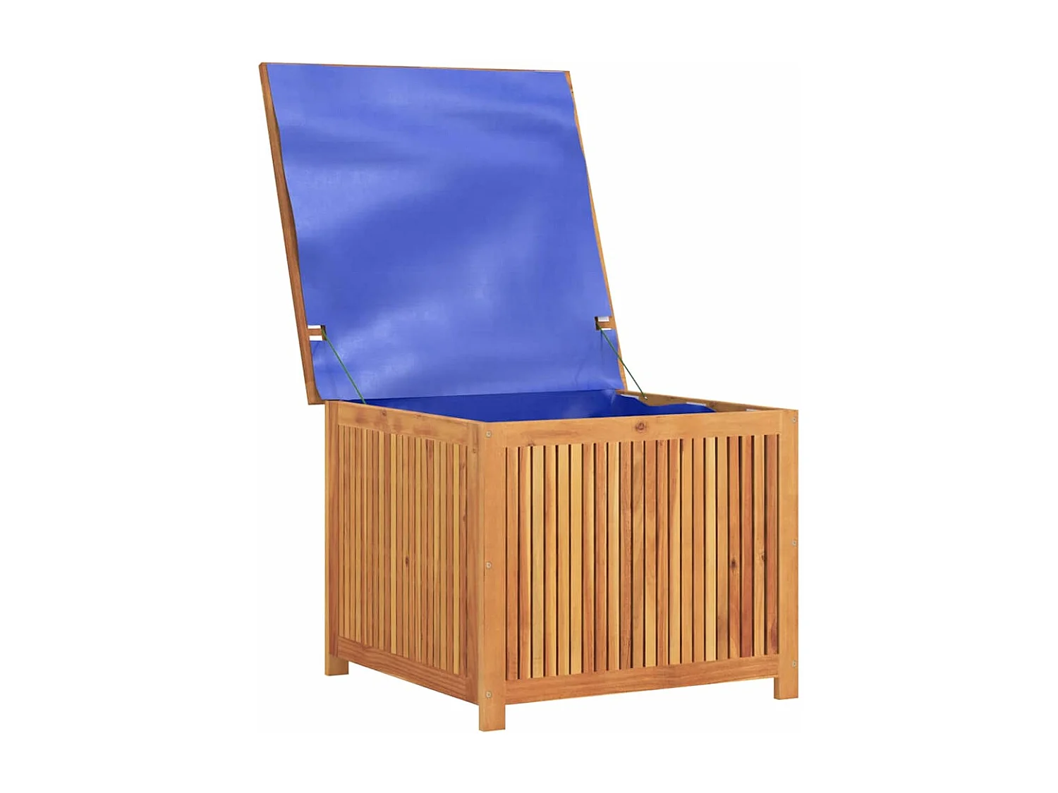 Boîte de rangement de jardin 75x75x58 cm bois massif d'acacia