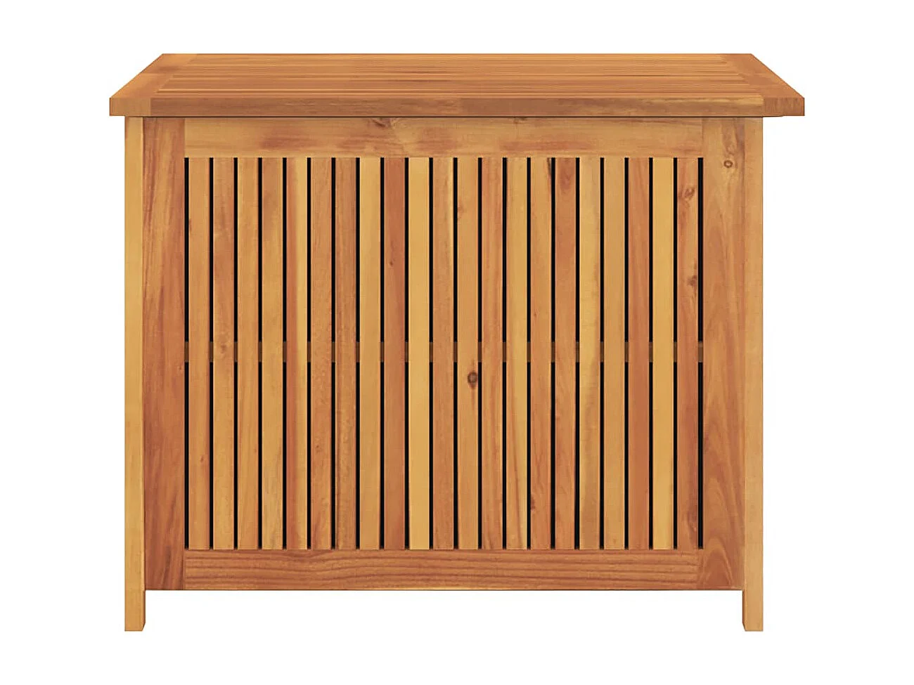 Boîte de rangement de jardin 75x75x58 cm bois massif d'acacia
